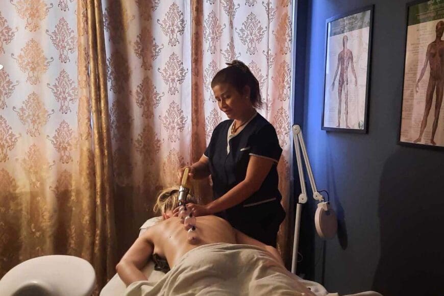 Kopping massasje hos Wasana